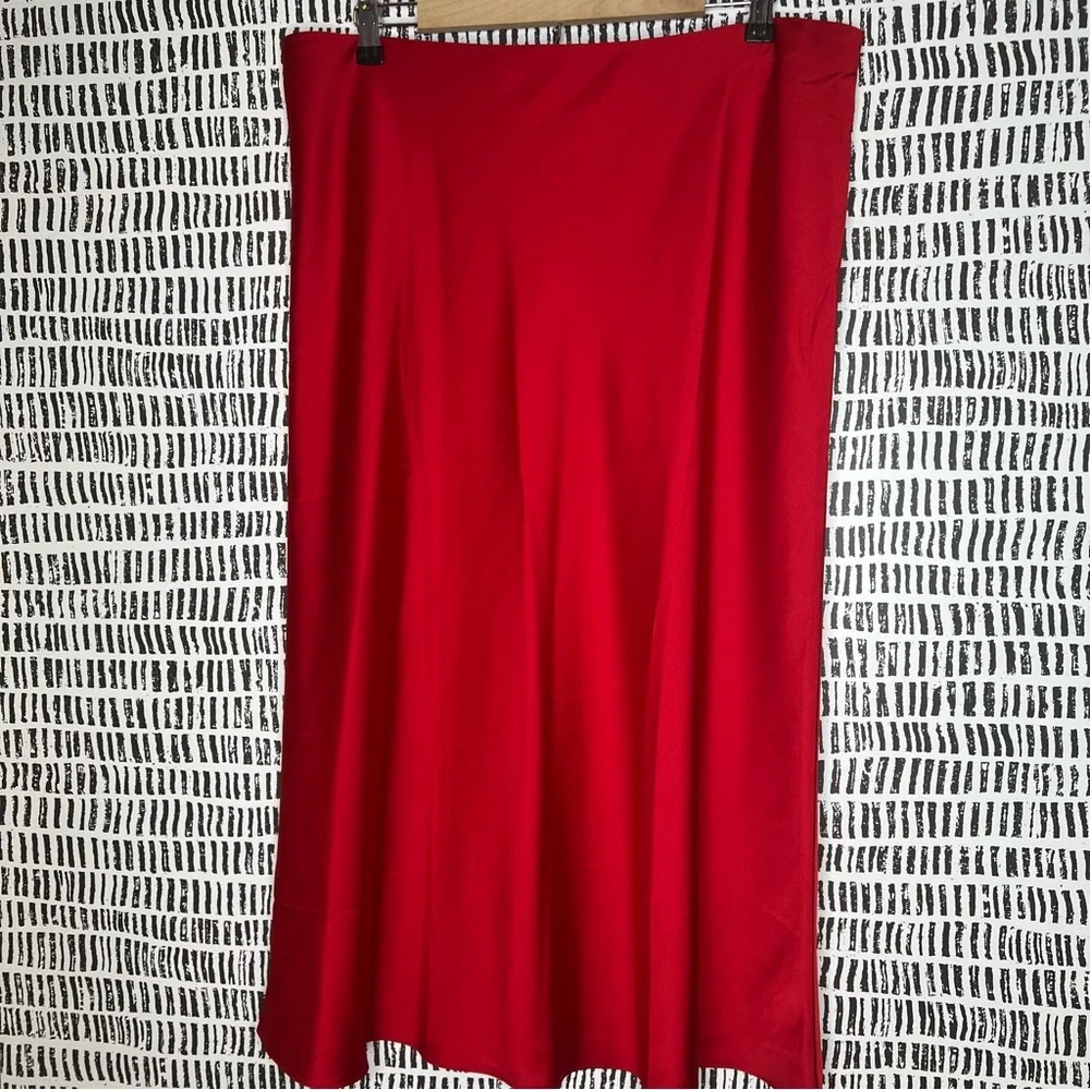 J. Crew Red A-Line Skirt